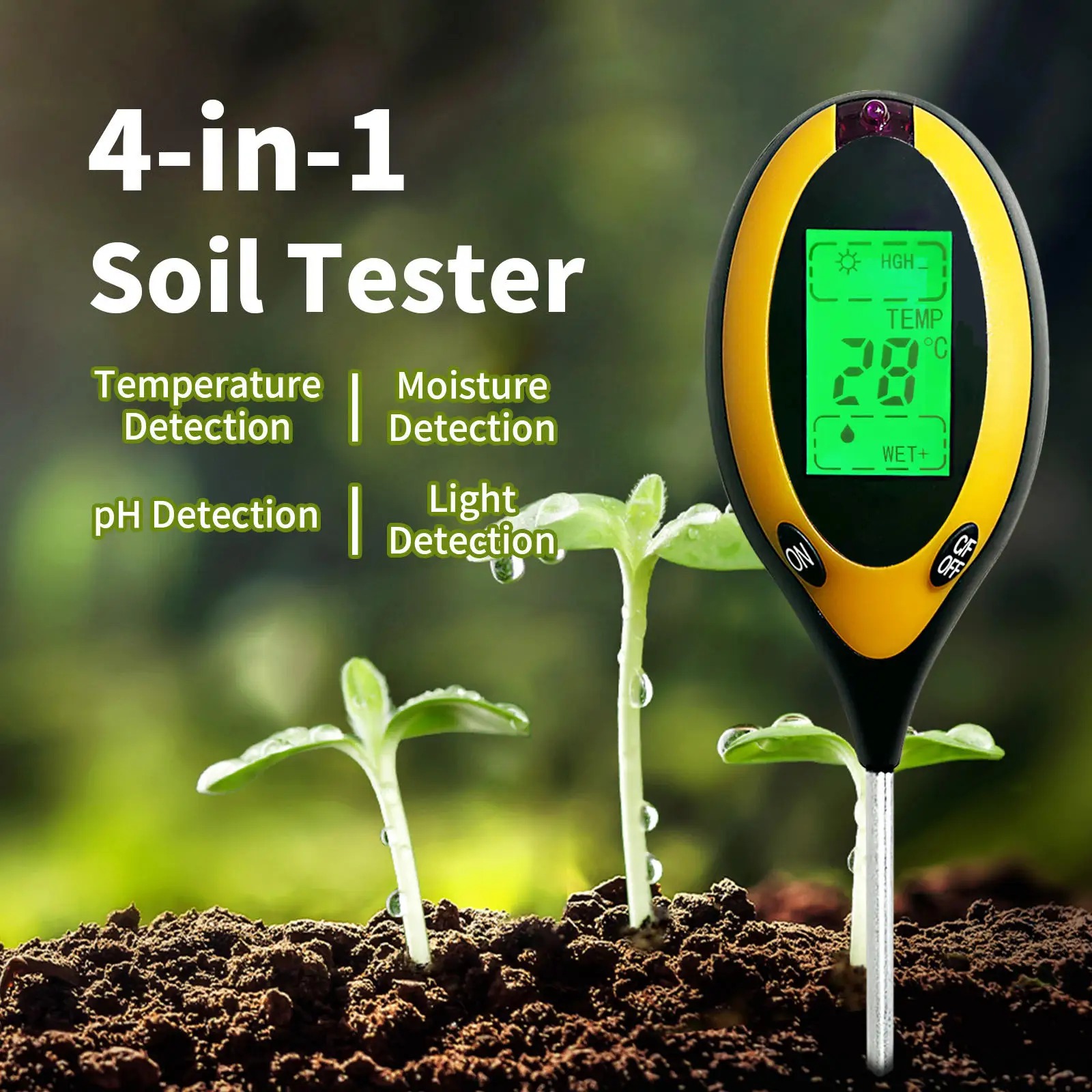 Ph Meter - 휴대용 토양 PH 및 습도 테스터