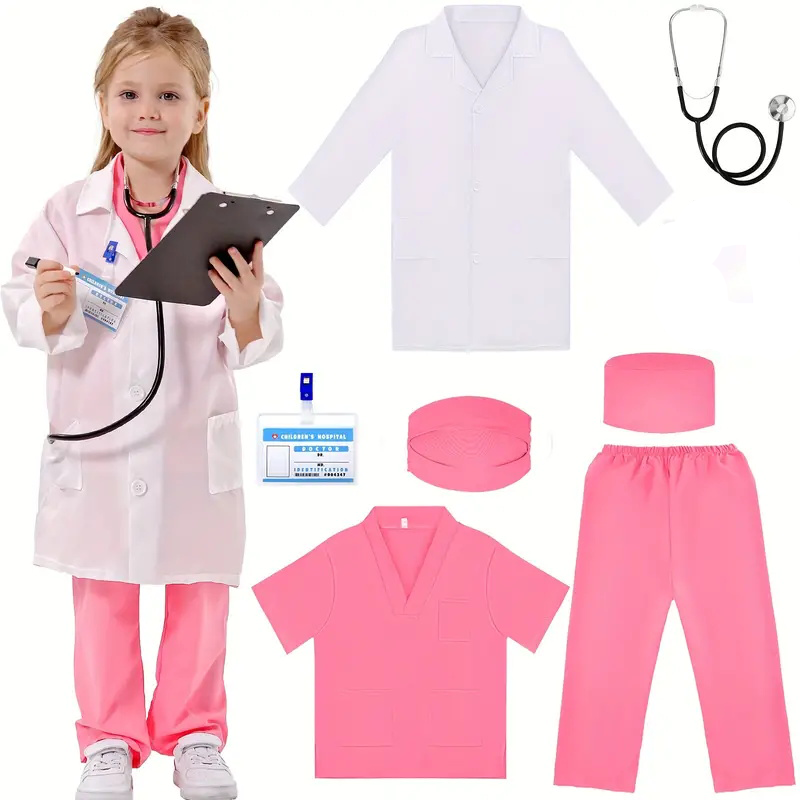 Medical Lab Units - 7PCS 어린이 의사 간호사 코스프레 복장