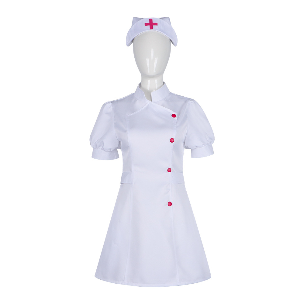 여성용 간호사 복장 세트 흰색 반팔 의료 실험실 코트  - Medical Lab Units 리뷰 및 가격