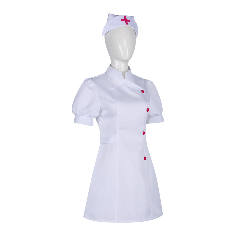 여성용 간호사 복장 세트 흰색 반팔 의료 실험실 코트  - Medical Lab Units 리뷰 및 가격
