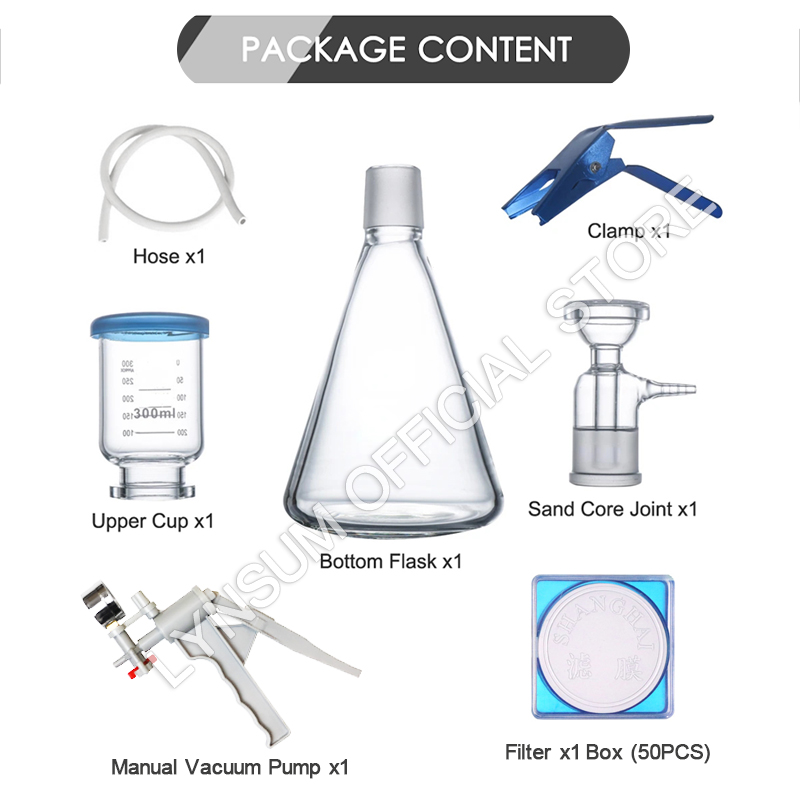 실험실 의료용 유리 진공 여과막 부흐너 재충전 가능 병 - Medical Lab Units 리뷰 및 가격