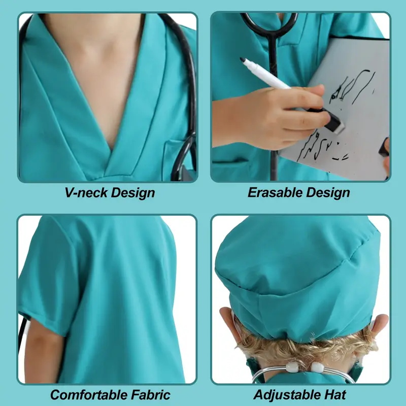 7PCS 어린이 의사 간호사 코스프레 복장 소년 소녀  - Medical Lab Units 리뷰 및 가격