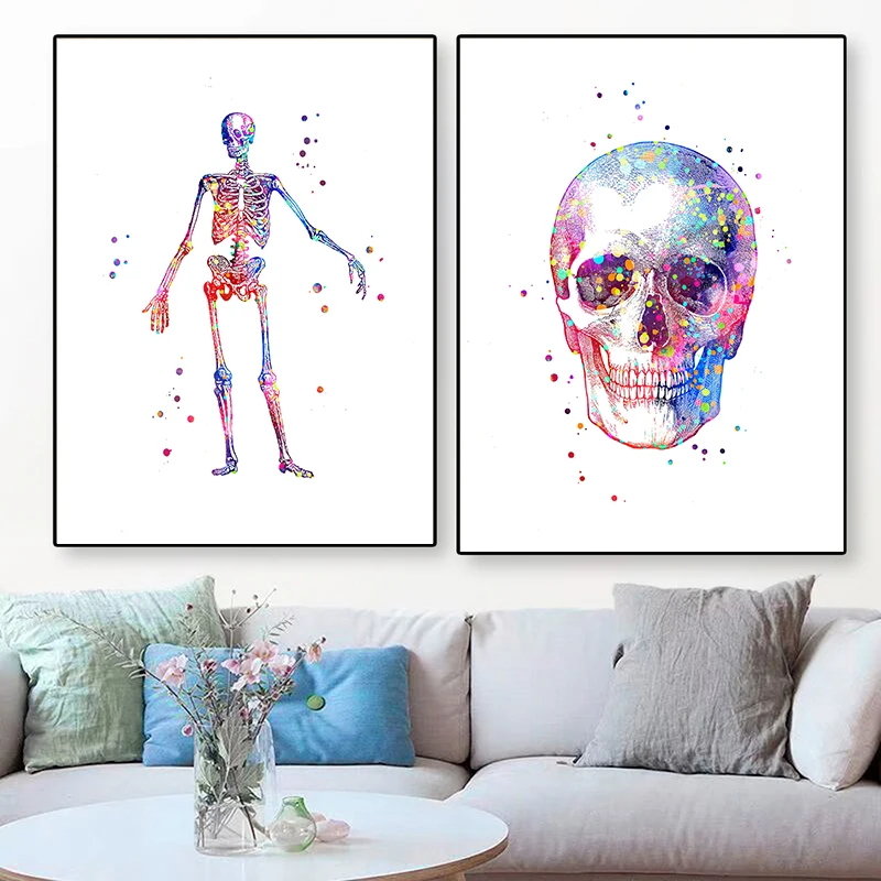 Unframe 해부학 의료 포스터 꽃 장기 벽 예술 캔 - Medical Lab Posters 리뷰 및 가격